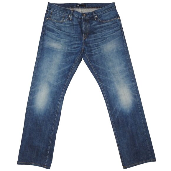 3x1 NYC M4 Selvedge 5 Pocket Button FLy Denim Jeans Made In USA Mens Size 36 - Picture 2 of 13